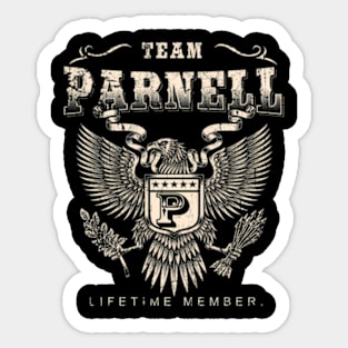 Team Parnell Lifetime Member Last Sticker